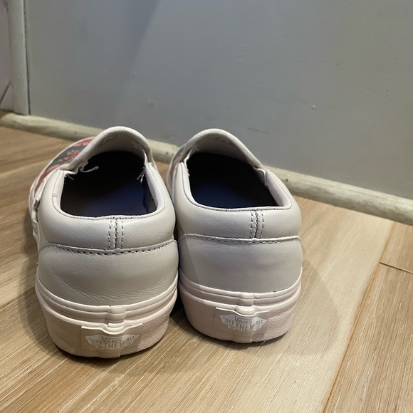 Vans Slip On tropical floral Hand Painted custom vans women’s 8.5 - Picture 6 of 8